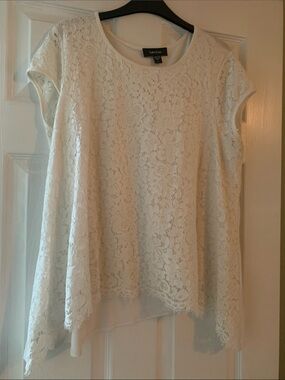 Karen Kane Floral Lace Swing Top